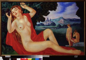 Bacchante by Kuzma Sergeevich Petrov Vodkin