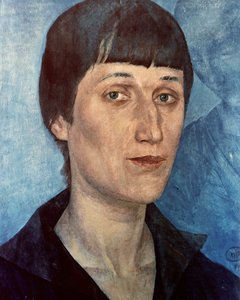 Portrait of Anna Akhmatova, Russian Poet by Kuzma Sergeevich Petrov Vodkin