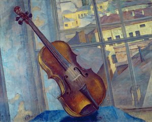 Violin by Kuzma Sergeevich Petrov Vodkin
