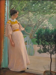 At the French Windows. The Artist