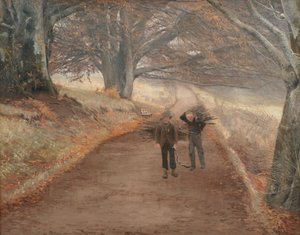 Footpath near Herlufsholm, Zealand by Laurits Andersen Ring