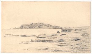 Monte Pellegrino Seen from the Coast at Palermo by Laurits Andersen Ring