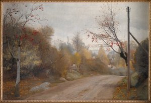 The Road at Mogenstrup, Zealand. Autumn by Laurits Andersen Ring