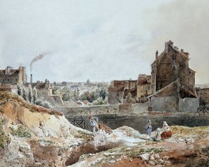 Montmartre in 1833 by Goblain (Quarries)