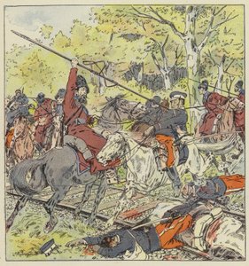 Cavalry engagement on the Port Arthur line by L. Malespine