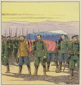 Funeral of the Russian wounded after the battle of Vafangou