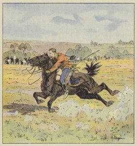 Captain Tretrakof at the battle of Yan-Ye-Tcheng by L. Malespine