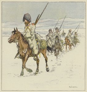 The Cossacks cross the Yalu by L. Malespine