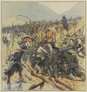 Russian Troops Retreating to Liao-Yang