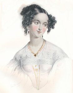 Mary Teresa, wife of Sixteenth Earl of Shrewsbury, 1834 by L Mansion
