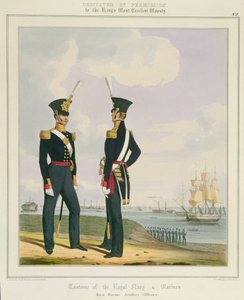 Royal Marine Artillery Officers, Plate 8 from 