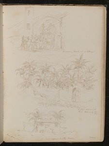 Horses Pulling a Carriage Through an Arch
