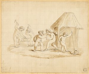 Putti Enacting Mythological Scenes by Lady Diana Beauclerk