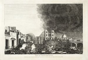 View of Torro del Greco: Taken on the 8th Day After the Eruption of Vesuvius, 15th June 1794, 1822