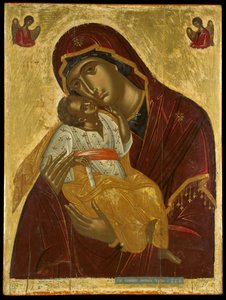 Icon of the Virgin of Tenderness, from Crete by Lambardos Emmanuel