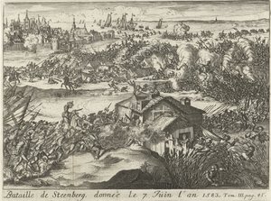 Battle of Steenberg, June 7, 1583 by Lamberecht Causé