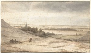 View from the Dunes of the Village of Schoorl by Lambert Doomer