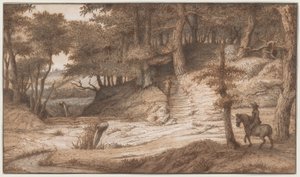 Horseman and Hunter in the Woods of Doorwerth, Near Arnhem