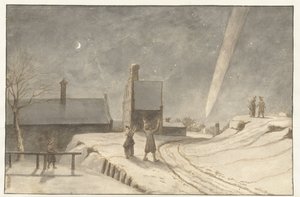 Comet above Alkmaar, 1681 by Lambert Doomer