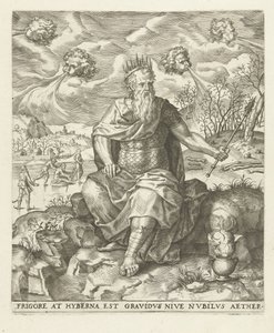 Winter: A King with the Four Winds by Lambert Lombard