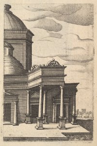 Partial view of a Building [Templum Veneris] from the series 
