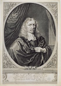 Johannes Hevelius (1611-87) by Lambert de Visscher