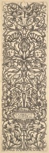 Candelabra with Putti on Goats at Center by Lambrecht Hopfer