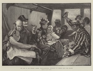 The End of the Holiday Season, Minstrels Returning to London from the Seaside by Lance Calkin
