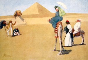 Posing at the Pyramids, 1908