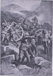 A Gun Overturned on a Hillside, from After Pretoria: The Guerilla War