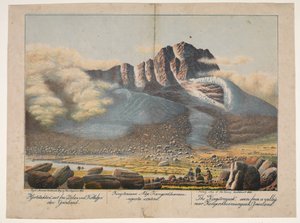 "Hjortetakken", seen from the Valley at Kobbefjorden Greenland by Lars Møller