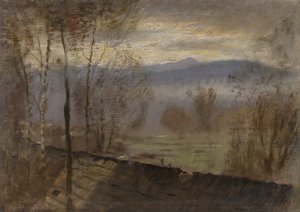Evening Landscape with River