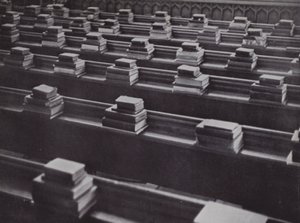 Books in Chapel, Eton by Laszlo Moholy Nagy