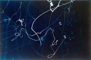 Untitled (3 Shots of Traffic Lights) by Laszlo Moholy Nagy