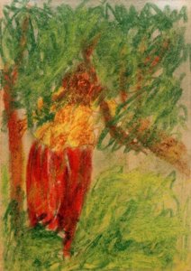 Untitled (Woman Standing Under a Tree)