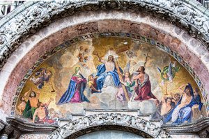 Christ in Glory Between the Virgin Mary and St. John the Baptist