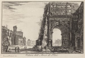 The Arch of Titus by Laura Piranesi after Giovanni Battista Piranesi