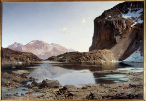 Lake Eychauda in the Alps
