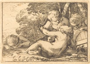 Four Bacchic Children by Laurent de la Hyre
