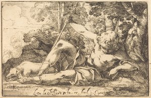 Narcissus at the Spring by Laurent de la Hyre