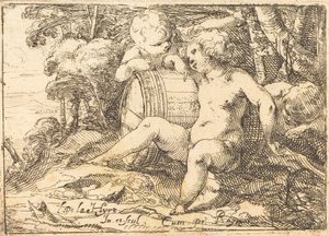 Three Bacchic Children by Laurent de la Hyre