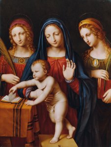Madonna with Child, St. Catherine, and St. Barbara