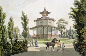 View of the Chinese Summer House, Palace of Lichtenstein at Eisgrub, engraved by Johann Ziegler, 1792 by Laurenz Janscha