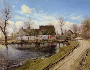 Farmhouses in Baldersbronde by Laurits Andersen Ring
