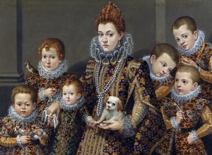 Portrait of Bianca degli Utili Maselli with Her Six Children