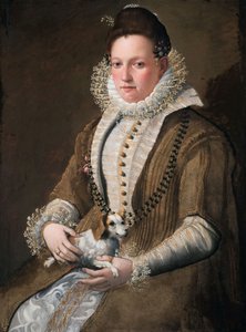 Portrait of a Lady with a Dog by Lavinia Fontana