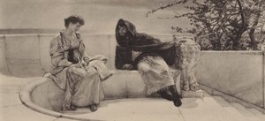 The Old Story by Lawrence (after) Alma Tadema