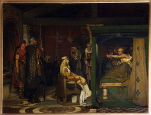 Fredegund visits Bishop Praetextatus on his deathbed by Lawrence Alma Tadema