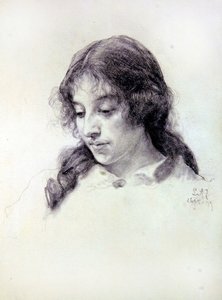 Portrait Study of Miss Raven-Hill