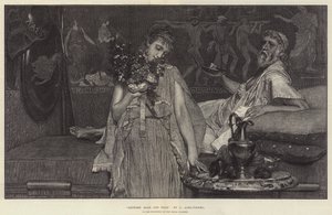 Between Hope and Fear, in the Exhibition of the Royal Academy by Lawrence Alma Tadema